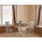 International Concepts Round 36 in Rd Extension Dining Table, 2 San Remo Chairs, Hickory/Stone, 36 W, 48 L, 29.3 in H, Wood K41-36RXT-C10-2 - alternate 4